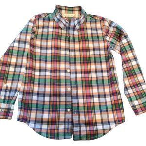 Janie and Jack Multicolor Plaid Button Down Shirt